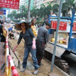 Bóng hồng lao động trên đường phố Hong Kong