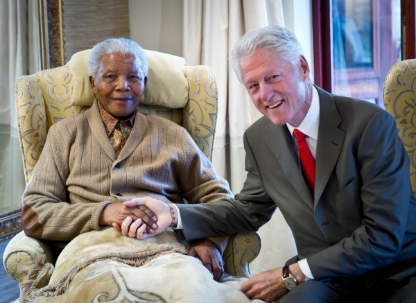 President Clinton Visits Nelson Mandela in South Africa