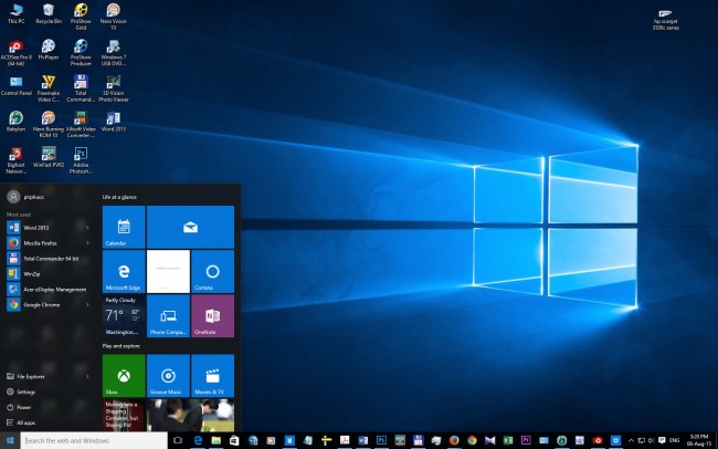 windows 10-desktop