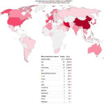 Bản đồ cập nhật tình hình dịch bệnh COVID-19 trên thế giới từ hãng tin Bloomberg
