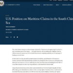 Mỹ chính thức bác gần hết yêu sách của Trung Quốc ở Biển Đông