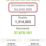 Số bệnh nhân COVID-19 trên thế giới đã vượt mốc 54 triệu người