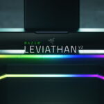 Loa thanh máy tính Razer Leviathan V2 chơi âm thanh và ánh sáng