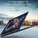 Laptop doanh nghiệp ASUS ExpertBook B7 Flip (B7402) kết nối 5G
