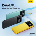 POCO C40 pin 6.000mAh được bán với giá dưới 3,5 triệu đồng