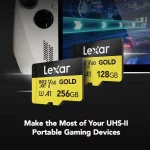 Thẻ nhớ Lexar Professional GOLD microSDXC UHS-II tốc độ nhanh cho quay video và game