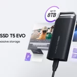 Ổ cứng di động SSD Samsung T5 EVO dung lượng “khủng” 8TB