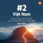 Xiaomi “giành” lại vị trí số 2 tại thị trường smartphone Việt Nam